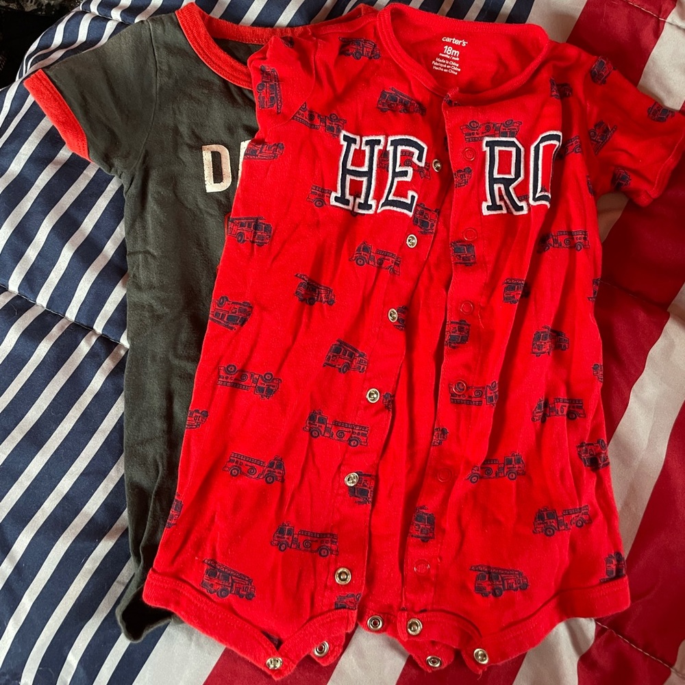 Fireman rompers